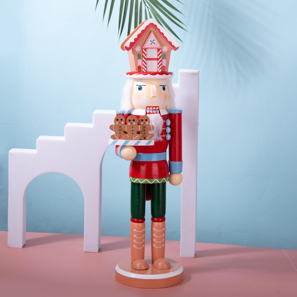 Christmas Candy House-Style Nutcracker Figurine
