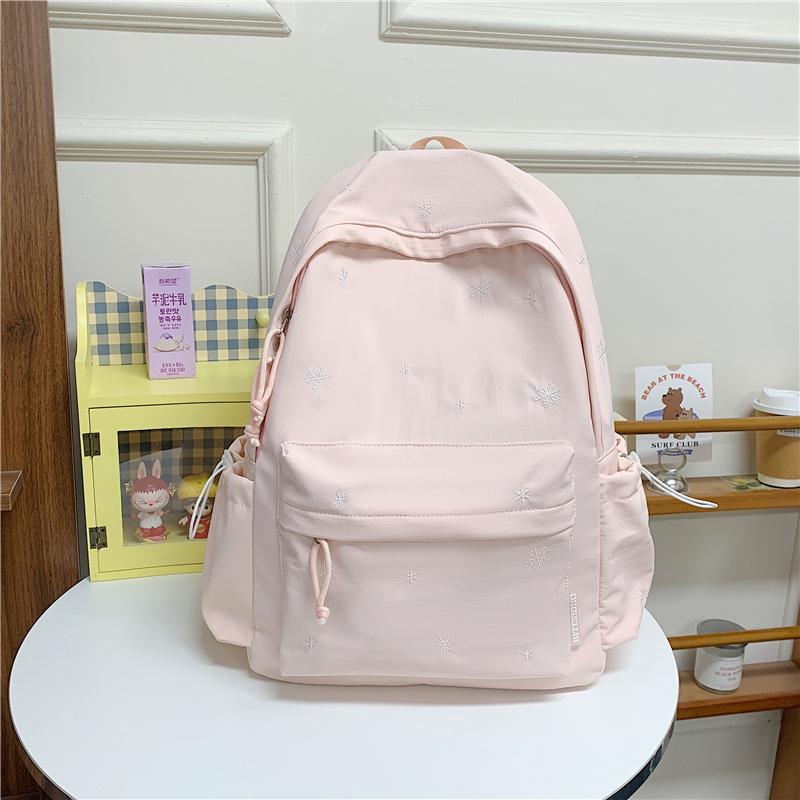 Schoolbag new backpack student schoolbag high value ins wind backpack fashionable versatile large capacity junior high school girls