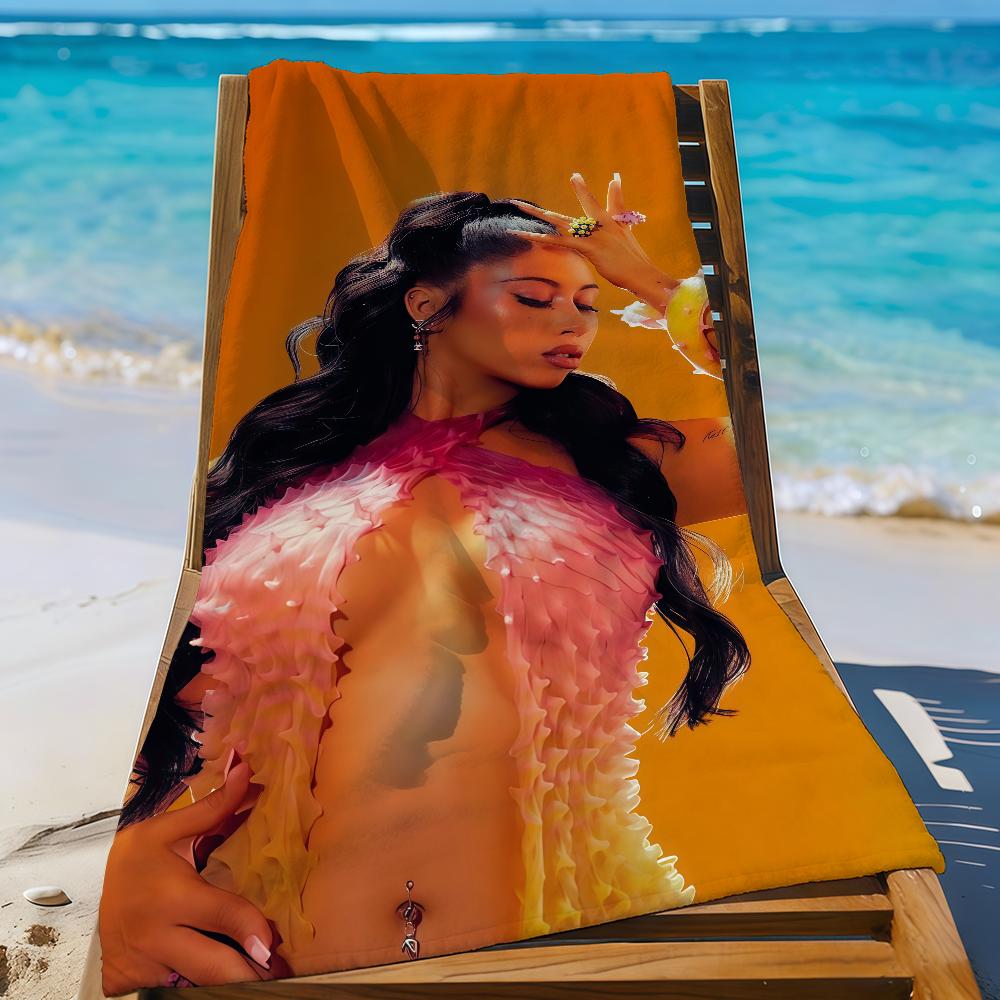 Singer Kali Uchis Sincerely Towel Sports Quick Dry Travel Camping Gear Sandproof Soft Light Large Beach Towel