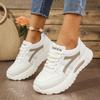 Rimocy Women's Non Slip Chunky Sneakers 2024 Autumn Platform Sports Shoes for Women Fashion Thick Bottom Lace Up Walking Shoes