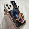 M464 Doberman Dog Design Art Angel Eyes Soft Phone Case for iPhone Samsung Galaxy Xiaomi Rdemi Huawei Honor Infinix Realme OPPO Vivo All Model Case