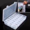 Storage Box Plastic Jewelry Accessory Containers DIY Component Holders Small Items Boxes Multi-grid Compartment Organizer Case