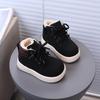 New 2025 Winter Kids' Fleece-Lined Martin Boots - Versatile Leather for Toddlers & Boys, Casual Short, Classic Style.
