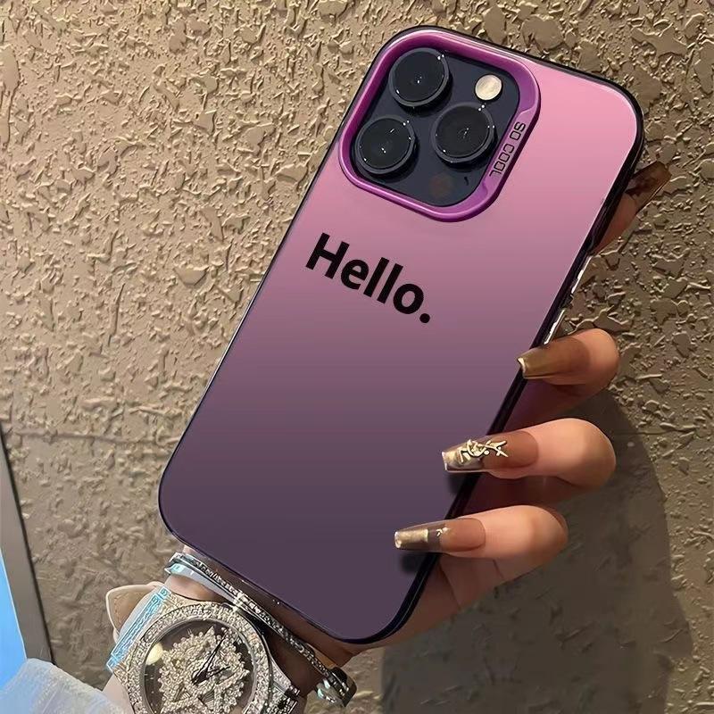 The new European, American and English are suitable for iphone16 mobile phone case Apple 15promax/14 anti-drop 13pro12 personality
