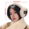 Foldable Plush Ear Muffs With Bowknot/Paws Pattern For Women And Girls Winter Outdoor Activity Ear Protectors
