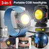 Portable LED Wrist Light Mini Flashlight USB Rechargeable Watch Lamp Wrist Lighting Torch Flashlight Outdoor Sport Running Light