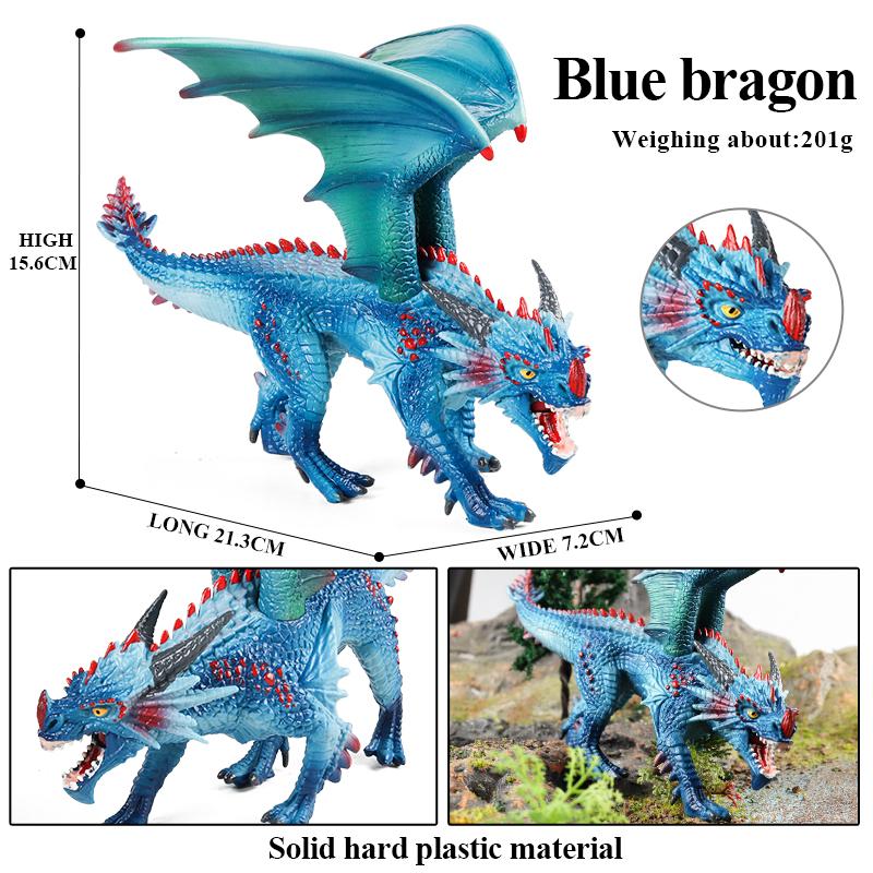 Oenux Original Savage Dinosaurs Myth Dragon Animals Model Fire Bull Octopus Monster Crab Action Figures Kids Collection Toy Gift