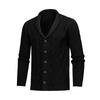 Herren Strick-Cardigan-Pullover, Farbe Knopfleiste Umlegekragen, Warm Vielseitig Trendig Herbst Winter Lässige Oberbekleidung