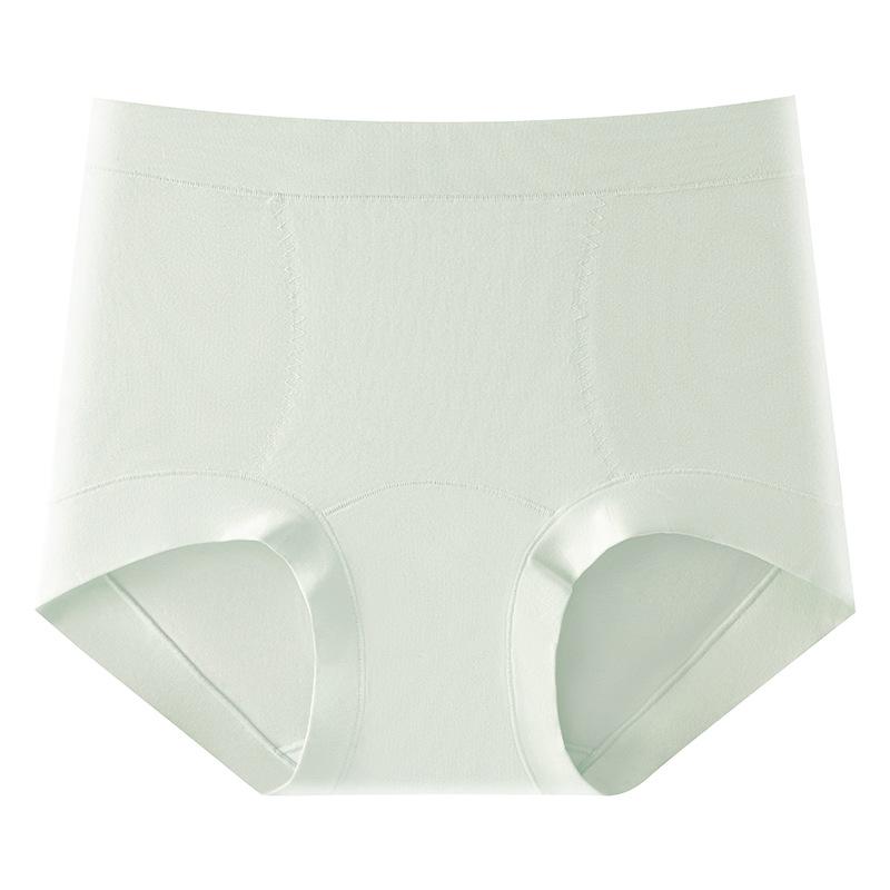Women's Cotton 10A Antibacterial Extended Crotch High Elastic Naked Traceless Belly Retraction High Waist Panties