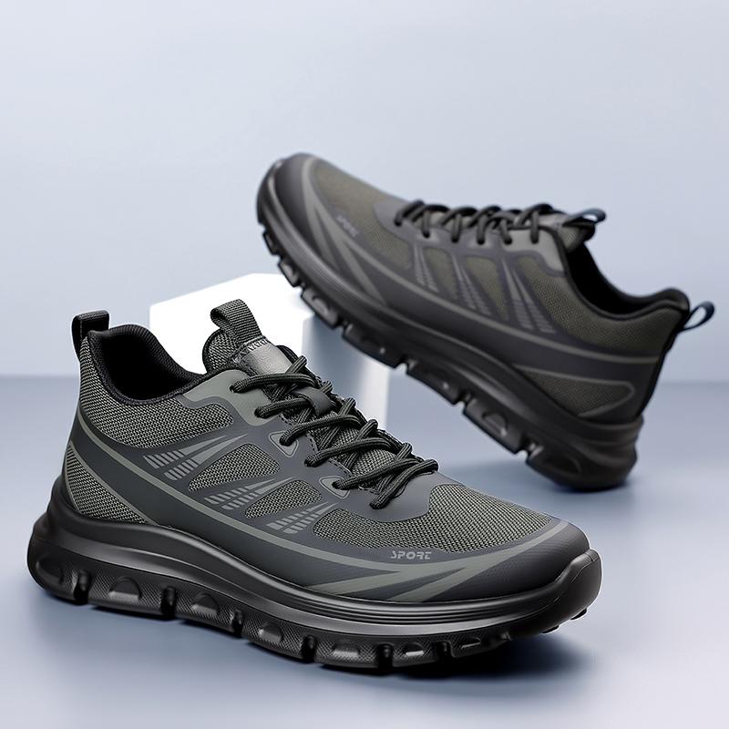 Men's Thick-Soled Breathable Sports and Casual Shoes Non-Slip Shock-Absorbing Outdoor Hiking Shoes