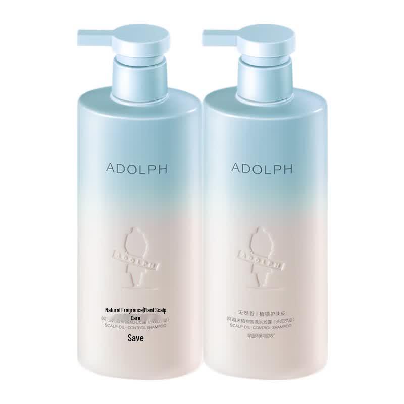 Adolph Botanical Fragrance Oil Control Shampoo Twin Pack