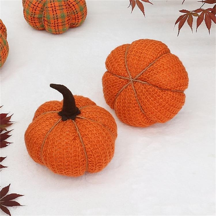Colorful Thanksgiving Pumpkin Cotton Fabric Pumpkin Artificial Harvest Decorative Pumpkin