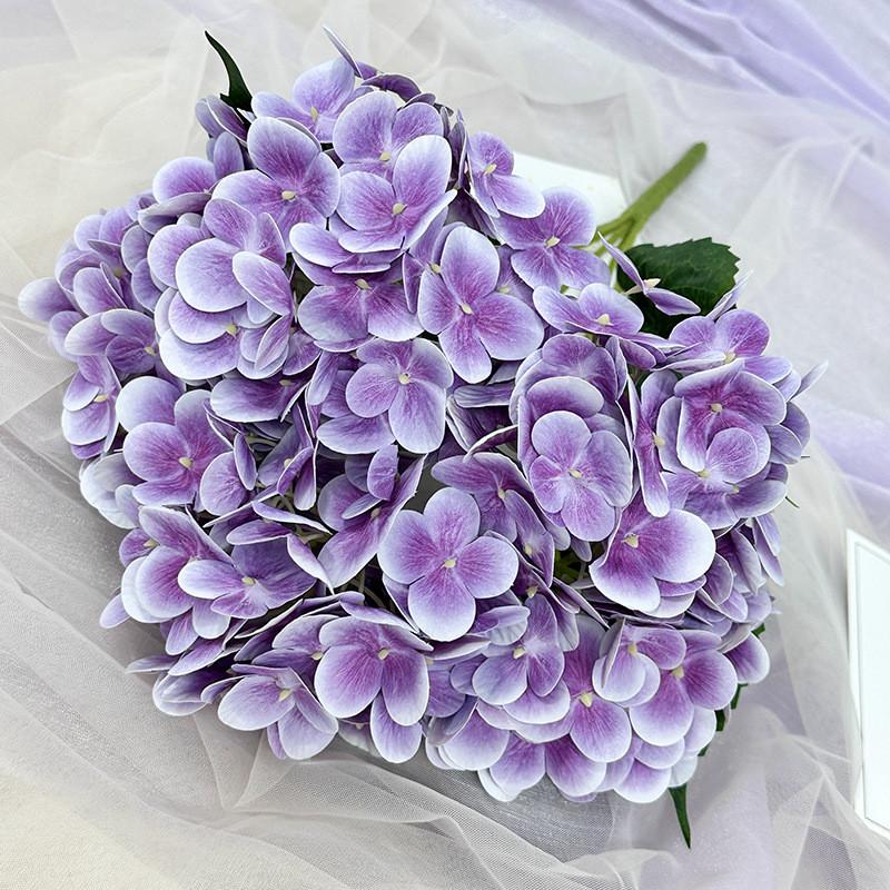 Elegant Hydrangea Artificial Flower Set With Silk Fabric For Home Decor And Wedding Arrangements