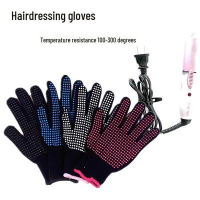 Non-Slip, Heat-Resistant Multi-Color Hairdressing Gloves – Anti-Scald Curling Iron Accessories