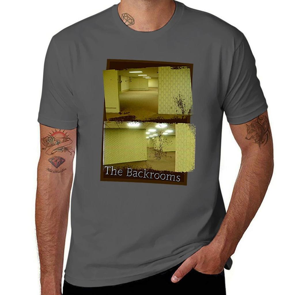 The Backrooms T-Shirt Man Graphic T Shirt T Shirt Men 100% Cotton Luxury Brand T-Shirt