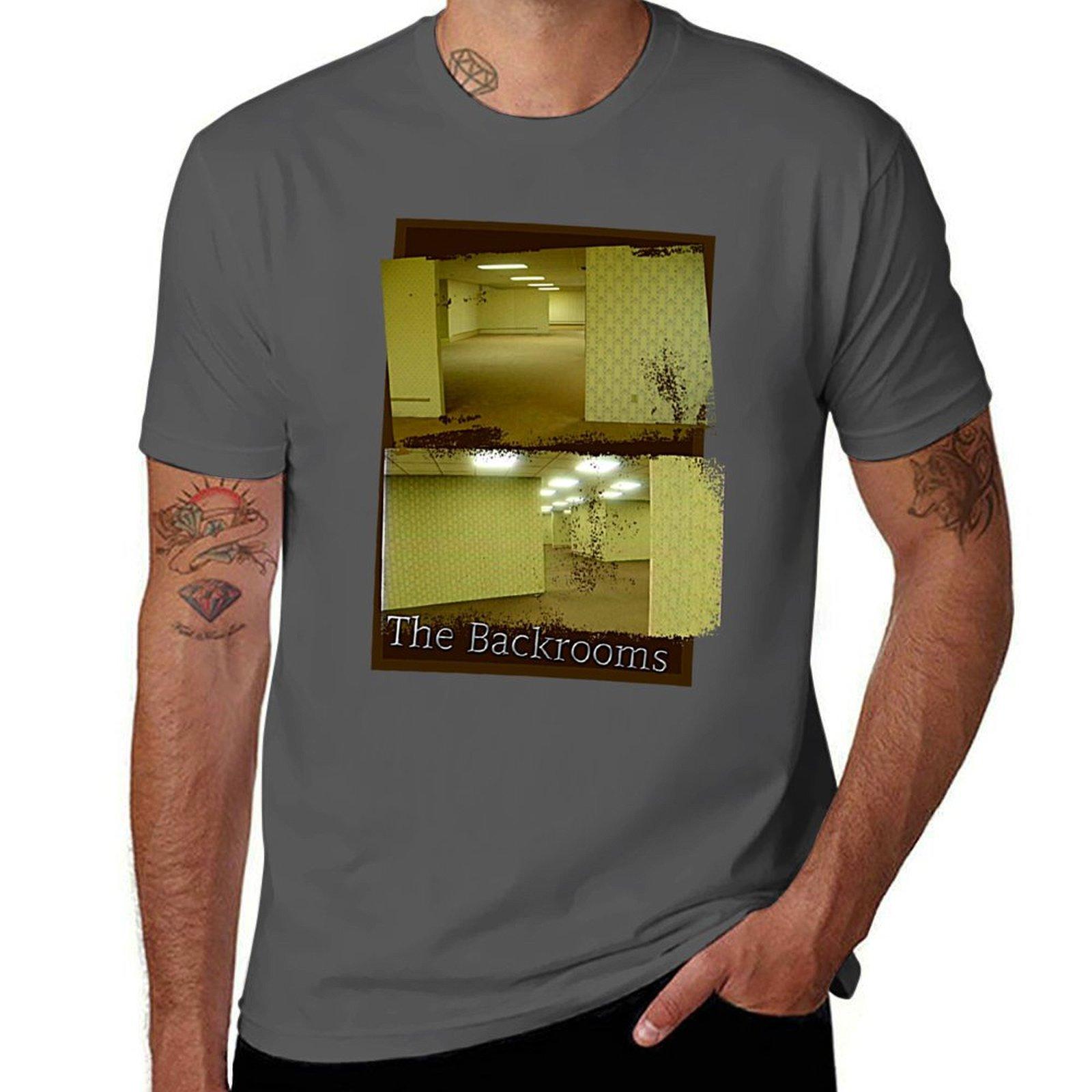 

The Backrooms T-Shirt man graphic t shirt t shirt men 100% cotton luxury brand T-Shirt 4XL