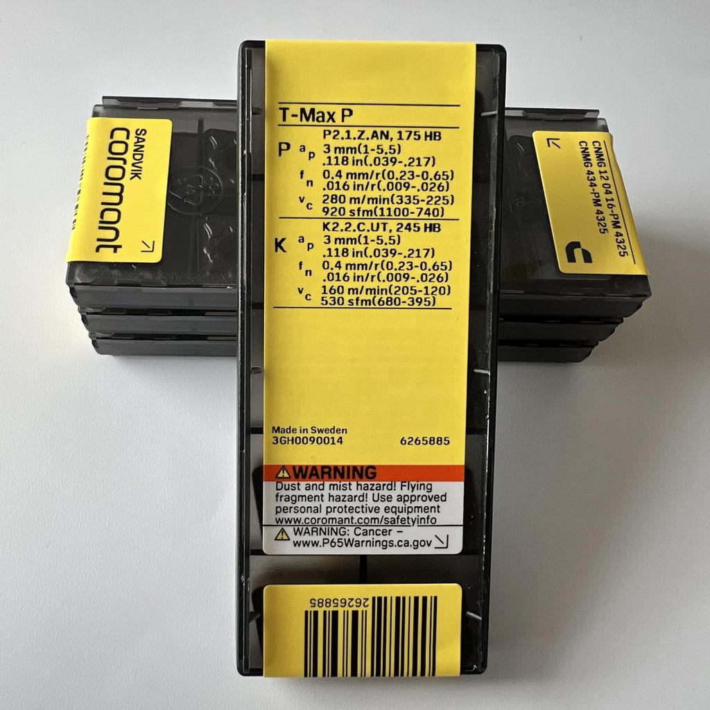 SANDVIK / CNMG120416-PM 4325 / Original Swedish hard alloy blade 10 Pcs