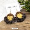 Retro Handmade Flower Wreath Earrings Femininity Personality Long Vacation Earrings Fashion Ear Accessories