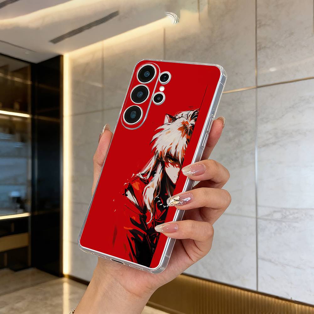 Half-Demon -nuyasha Phone Case For Samsung S25,S24,S21,S22,S23,S30,Ultra,S20,Plus,Fe,Lite Transparent Cover