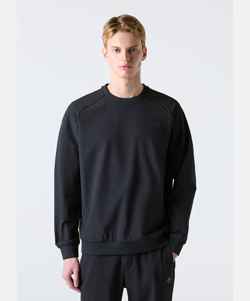 DESCENTE Dualis Woven Sweatshirt Black Sr111Dwh21