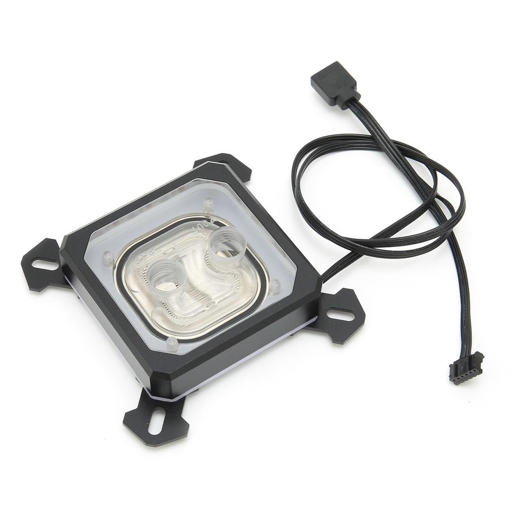 Waterblock Liquid Cooler INTELPK5E Diffuse Light Effect Copper Base Plate CPU Computer Accessories