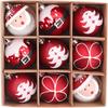 9Pcs/set Xmas Baubles Christmas Ball Ornament Plastic Christmas Decorations
