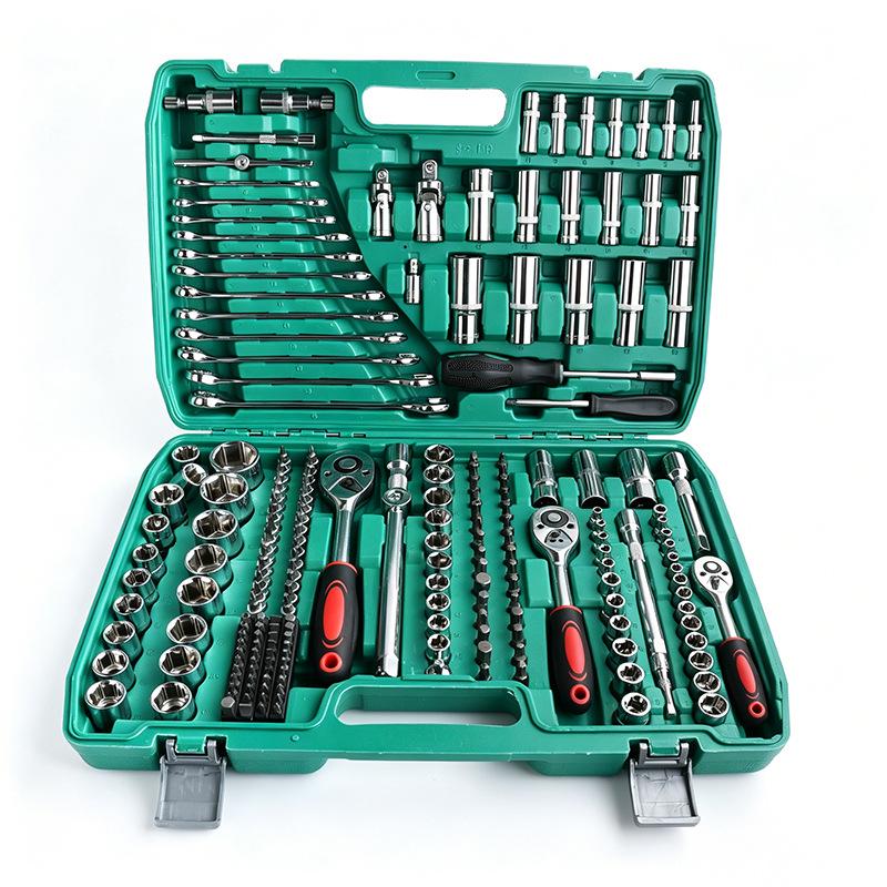 216-Piece Auto Repair Tool Set with Ratchet & Socket Wrench