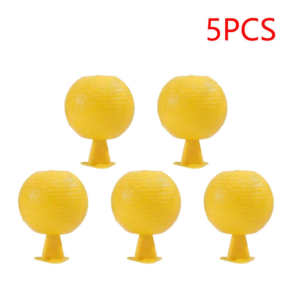 1-5PCS Ball Fruit Fly Catcher Pest Control Sticky Traps 8.2cm Wasp Bee Insect Trap Gnat Traps For Indoor Outdoor Kitchen Plants