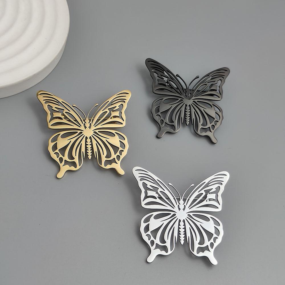 2026 Hollow Butterfly Brooch Jewelry for Suit or Shirt - Stainless Steel Animal Accessory