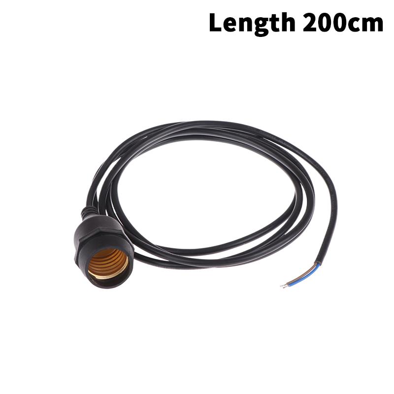 20/30/50/100/200Cm Outdoor Waterproof E27 Lamp Holder With Power Cord Socket Industrial Farm Screw String Lamp Connector