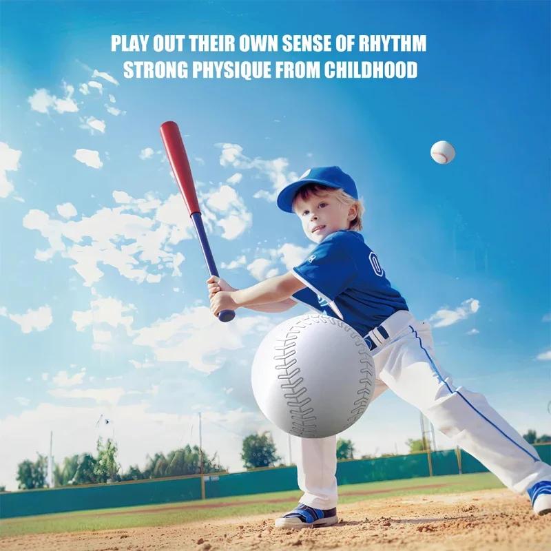 3 In 1 Baseball Toy Outdoor Sport Games Backyard Garden Catapult Launcher with Hanging Ball Stand/standing T-Ball/auto Launcher
