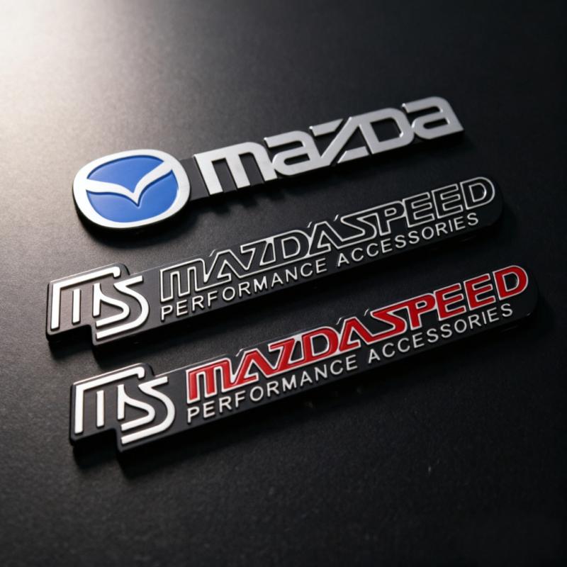 Mazdaspeed 3D Metal Car Body Badge Rear Trunk Grille Emblem Decal For Mazda 2 3 6 CX5 CX30 CX50 CX4 MX5 CX8 CX7 CX9 CX3 BT50 FF26