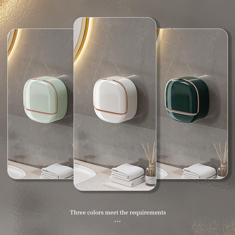 Built-in Drainage System Wall-mounted Soap Box Cover For Soap Holder