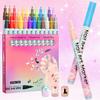 12/24 Colors Nail Art Pen Set Quick Dry Graffiti Nail Art Markers Fine Tip Waterproof Polish Pens Drawing Painting Liner Brush