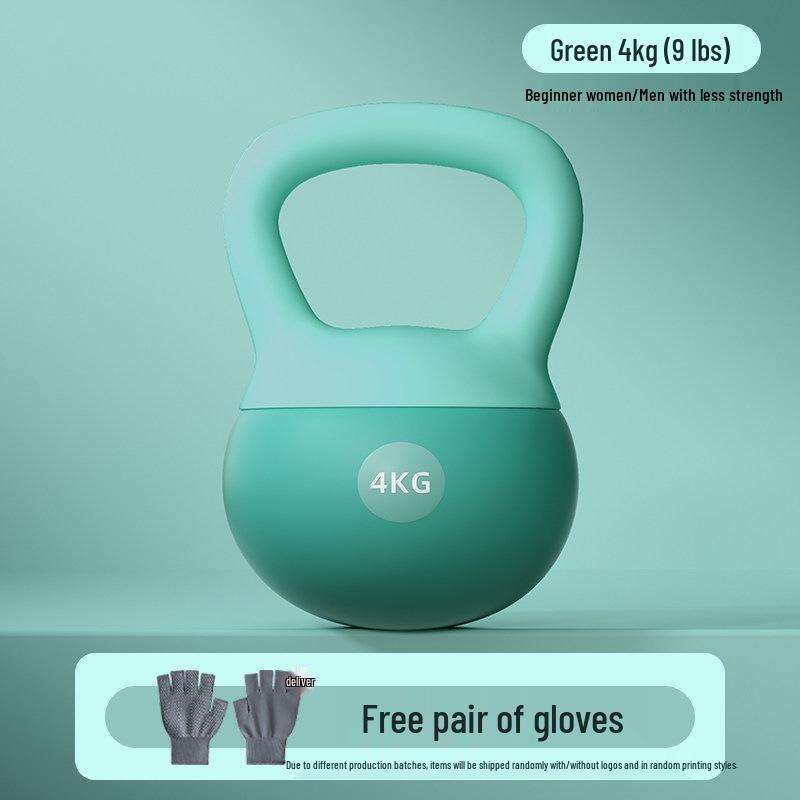 Farbige weiche Kettlebells für das Heimtraining 2,5-10 kg - Ideal für das Gesäßtraining bei Frauen und Kniebeugen bei Männern.