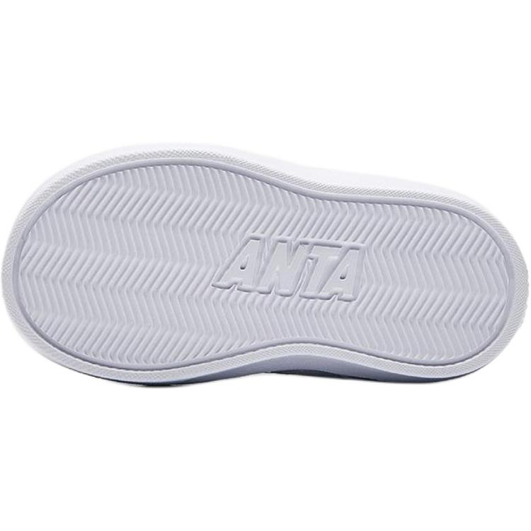 Anta Kids Synthetic Leather Classic Versatile Comfortable Low-Top Sneakers Baby Sneakers White 332440032S-1