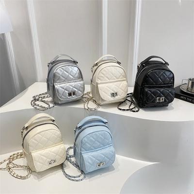 Beautiful Exquisite Backpack Summer New Fashion Simple Solid Color Backpack Shoulder Messenger Bag Women