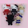 Sanrio Kt Cat Plush Toy Keychain With Soft Pp Cotton For Gift And Collecting