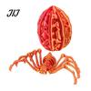 Fun Ritual Surprise Toys 3D Printed Articulated Skeleton Spider with Hollow Egg, Movable Joint Nighttime Scavenger Hunt Props Figurine, Halloween