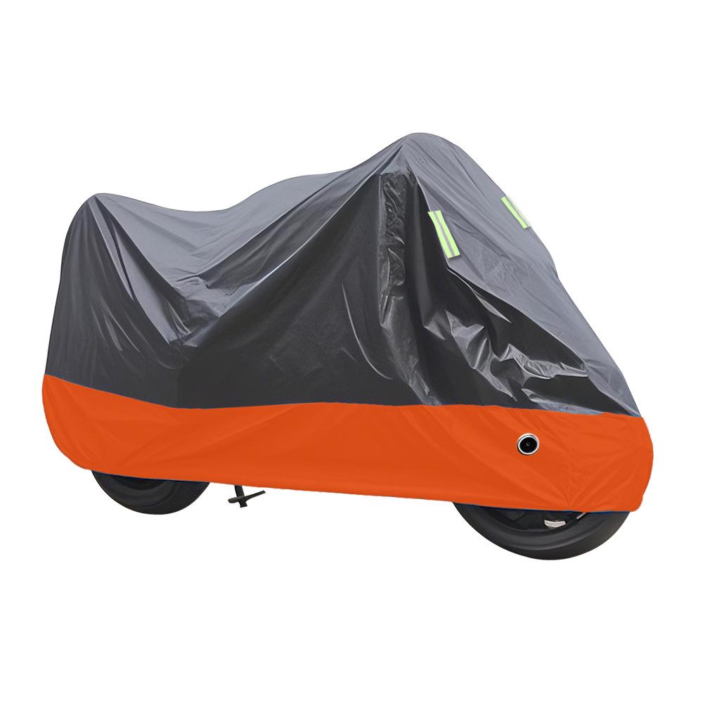 

Премиальный чехол для мотоцикла: Толстый, Солнцезащитный и Дождестойкий для Электрических и Стандартных Велосипедов Black & Orange