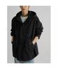 Vest Detachable Fishtail Hooded Short Jacket Black