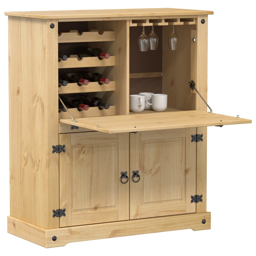 Vidaxl Szafka Na Wino Corona, 97X45X114 Cm, Lite Drewno Sosnowe