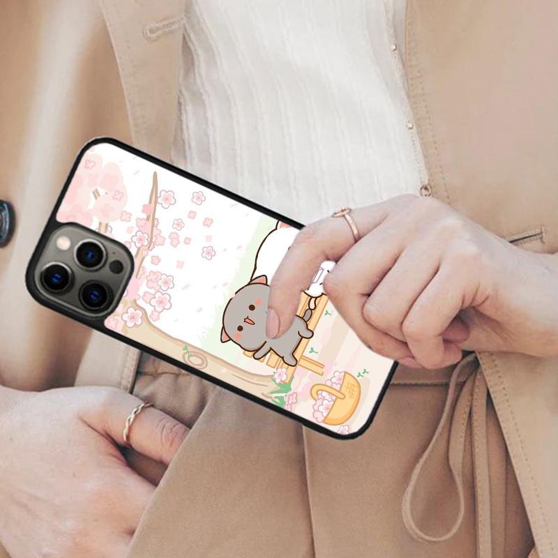 

Mochi Peach Cat Magnetic Phone Case For APPLE iPhone 17 Air 16 14 13 12 Pro Max 15 Plus Wireless Charge With MagSafe Cover iPhone 14