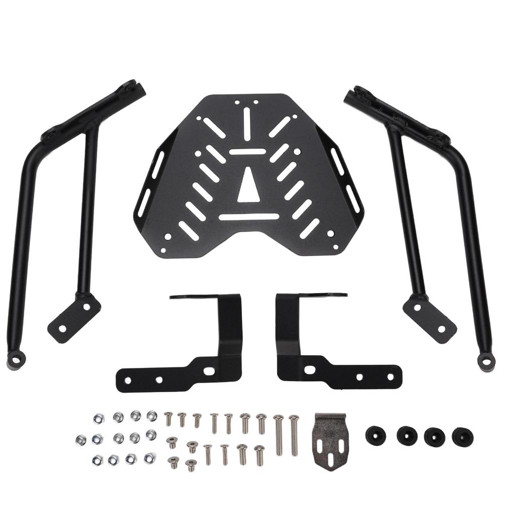 Motorcycle Rear Luggage Rack Carbon Steel Strong Load Bearing Secure Support Cargo Carrier Holder Bracket Replacement