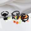 Light Luxury Retro Dark Personality Rose Butterfly Open Ring Women'S Fashion Temperament Fashion Punk Index Finger Ring