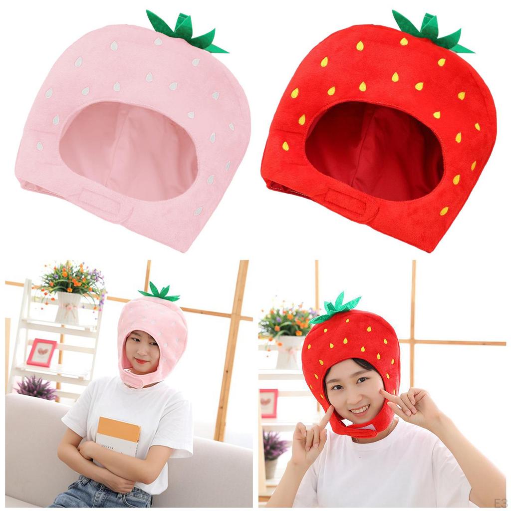 Adorable Plush Hat Quirky Fruit Headwear for Fun Photos and Costumes