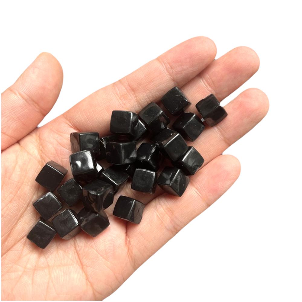 50Pcsset Solid Color Gold Black Blank Cube Square Corner Acrylic Dice Chess Piece Right Angle Sieve 8Mm Cube For Board Game