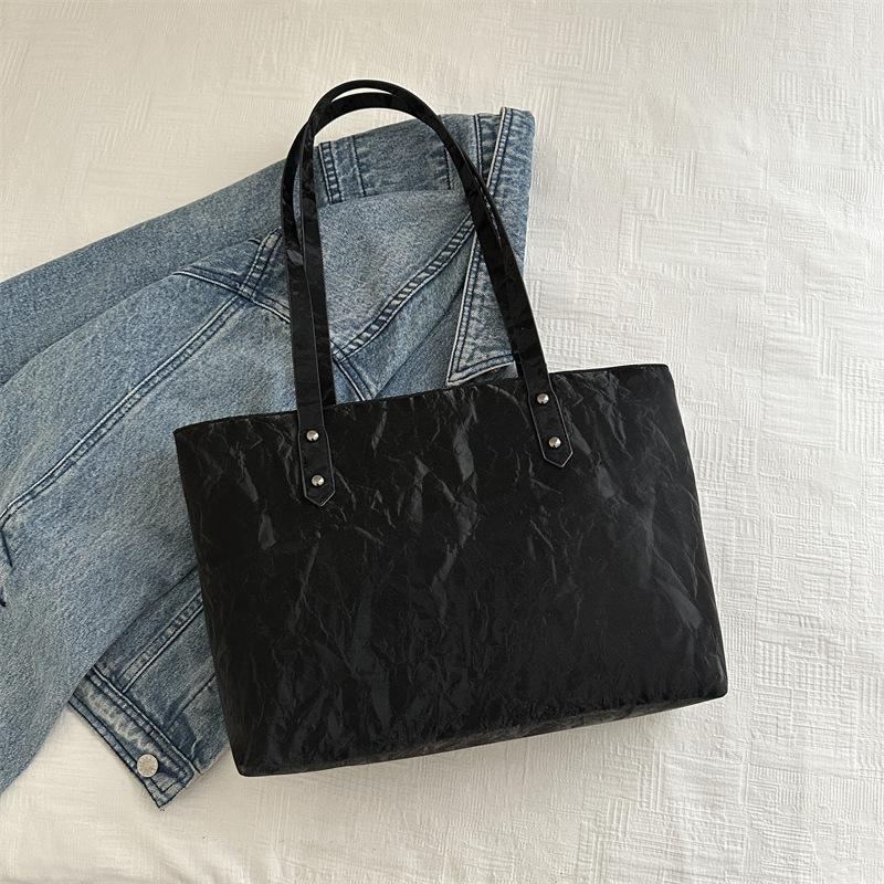 Lässige, schlichte und modische weiche Tasche Damen 2025 hochwertig, große Kapazität, Tragetasche, Schultertasche