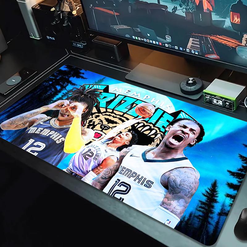 Ja Morant Poster Color Mouse Pad Large Gaming Table Cushion Non-slip Laptop Tablet Big Mousepad XXL Mat Mini PC Playmat With Lock edge