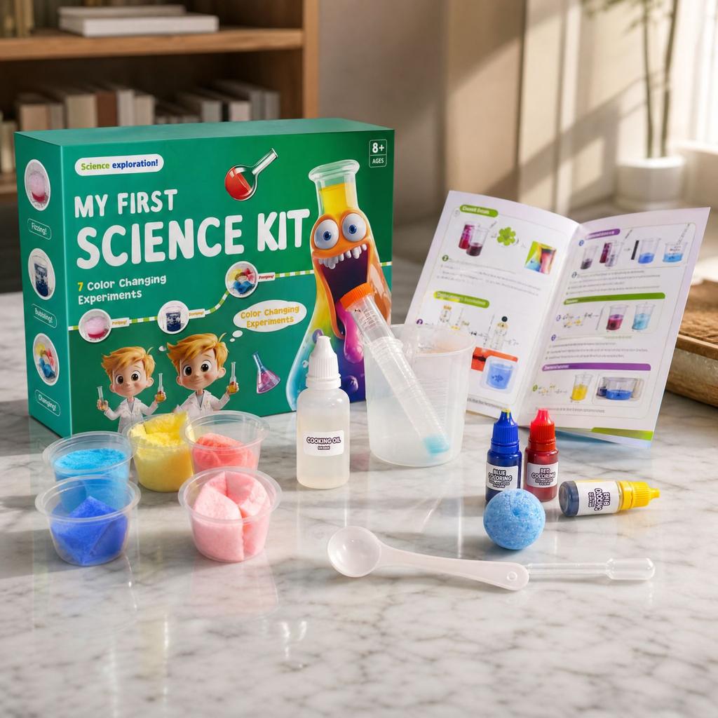 Kids Science Experiment Kit with Color Mixing, Educational STEM Toy for Elementary Students, Hands- Learning Activities for Boys and Girls 5ml